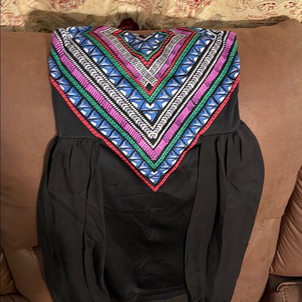 Colorful Geometric Patterned dress